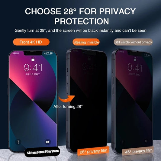 "Ultimate Privacy and Protection: 3 Anti-Spy Glass Screen Protectors for iPhone
